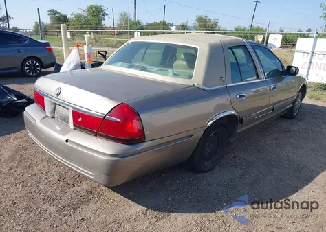 2001 Mercury Grand Marquis Gs из США, поврежденный, VIN 2MEFM74W71X622859